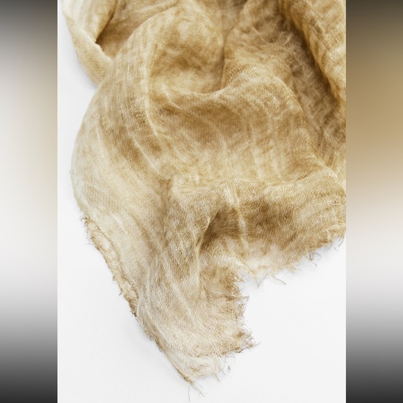 ZARA LINEN SCARF - Picture 2 of 3